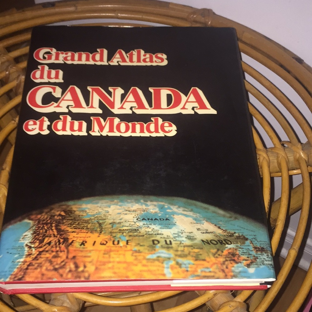 Grand Atlas du Canada et du Monde 1979 Hardcover Maps French